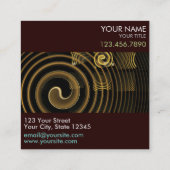 催眠抽象芸術アートプロフェッショナル スクエア名刺 (裏面)