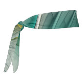 催眠抽象芸術ゴールデンターコイズティール（緑がかった色）フラクタル タイヘッドバンド (回転270)