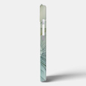 催眠抽象芸術ゴールデンターコイズティール（緑がかった色）フラクタル Case-Mate iPhoneケース (裏面 / 左)