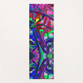催眠抽象芸術レインボー絵を描スワーズ ヨガマット (正面)