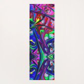 催眠抽象芸術レインボー絵を描スワーズ ヨガマット (裏面)
