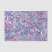 催眠抽象芸術手描き紫の渦巻オーガニックき 薄葉紙 (正面)