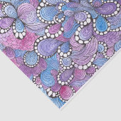 催眠抽象芸術手描き紫の渦巻オーガニックき 薄葉紙 (詳細)