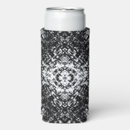 催眠抽象芸術白黒アーモダント スリム缶クーラー