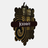 催眠抽象芸術芸術 オーナメントカード (右)