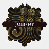 催眠抽象芸術芸術 オーナメントカード (裏面)