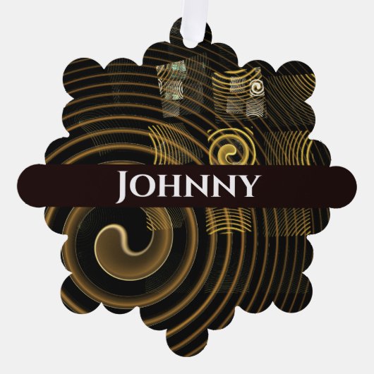 催眠抽象芸術芸術 オーナメントカード (正面)