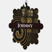 催眠抽象芸術芸術 オーナメントカード (左)