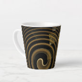 催眠抽象芸術芸術 カフェラテマグ (左アングル)
