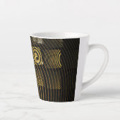 催眠抽象芸術芸術 カフェラテマグ (右)