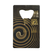 催眠抽象芸術芸術 クレジットカード栓抜き (裏面)