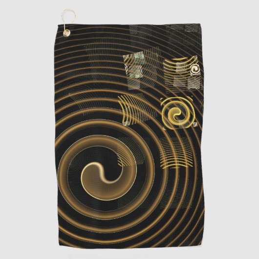 催眠抽象芸術芸術 ゴルフタオル (正面)