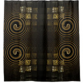 催眠抽象芸術芸術 シャワーカーテン (正面)