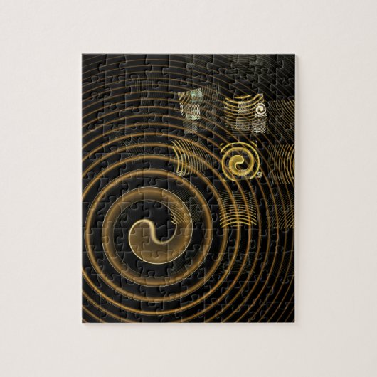 催眠抽象芸術芸術 ジグソーパズル (縦)