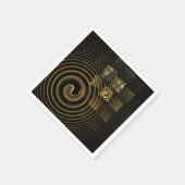 催眠抽象芸術芸術 スタンダードカクテルナプキン (角)