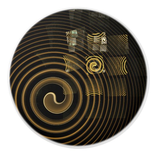 催眠抽象芸術芸術 セラミックノブ (正面)