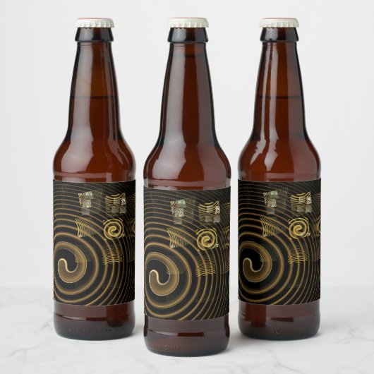 催眠抽象芸術芸術 ビールラベル (ボトル)