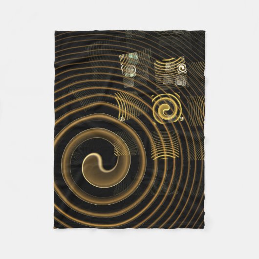 催眠抽象芸術芸術 フリースブランケット (正面)