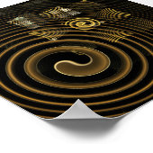 催眠抽象芸術芸術 ポスター (角)