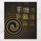 催眠抽象芸術芸術 ワインラベル (シングルラベル)