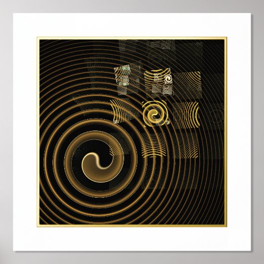 催眠抽象芸術芸術 箔ポスター (正面)