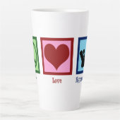 催眠療法士の平和愛の催眠療法 カフェラテマグ (正面)