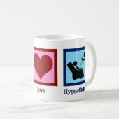 催眠療法士の平和愛の催眠療法 コーヒーマグカップ (正面右)