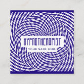 催眠療法士セラピー催眠幻覚 スクエア名刺 (正面)