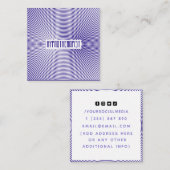 催眠療法士モダン円パターン スクエア名刺 (正面/裏面)