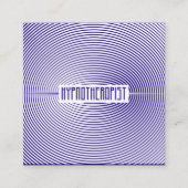 催眠療法士モダン円パターン スクエア名刺 (正面)