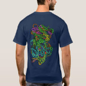 催眠的な不定形の幻想的なモダングルーヴィー Tシャツ (裏面)