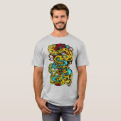 催眠的な不定形の幻想的なモダングルーヴィー Tシャツ (正面フル)