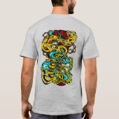 催眠的な不定形の幻想的なモダングルーヴィー Tシャツ (裏面)