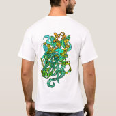 催眠的な不定形の幻想的なモダングルーヴィー Tシャツ (裏面)
