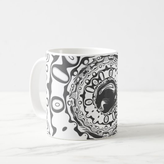 催眠瞳孔（または何を見ても）を持つ目 コーヒーマグカップ (正面左)