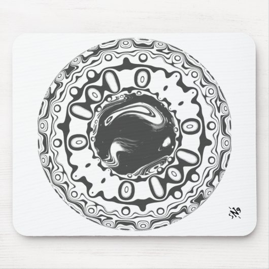 催眠瞳孔（または何を見ても）を持つ目 マウスパッド (正面)