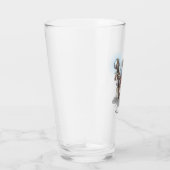 催眠術の神秘的なアルマジロ・シャーマンとスタッフアニメ タンブラーグラス (右)