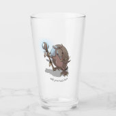 催眠術の神秘的なアルマジロ・シャーマンとスタッフアニメ タンブラーグラス (正面)