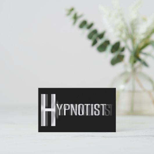 催眠術ぼやけWord名刺 名刺 (スタンド正面)