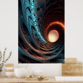 催眠術フラクタルアート ポスター (キッチン)