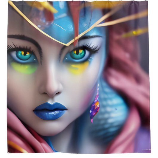 催眠術師 シャワーカーテン (正面)