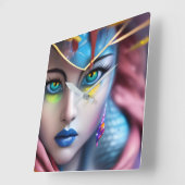 催眠術師 スクエア壁時計 (傾斜)