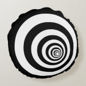 催眠錯視同心円 ラウンドクッション (裏面)