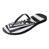 催眠錯視（黒と白） ビーチサンダル (アングル)