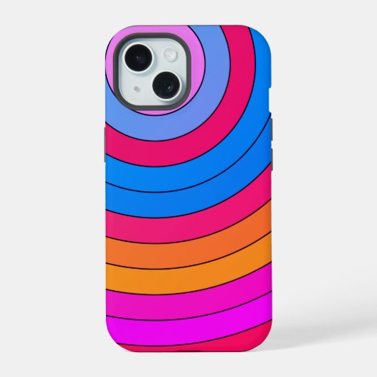 催眠（紫外線）iPhoneケース iPhone 15ケース (裏面)