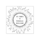 催眠Sun Rays Ex Libris名前をカスタムするライブラリ ラバースタンプ (インプリント)