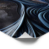 傲慢な女の抽象的な肖像 ポスター (コーナー)