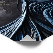 傲慢な抽象芸術ポートレート ポスター (角)