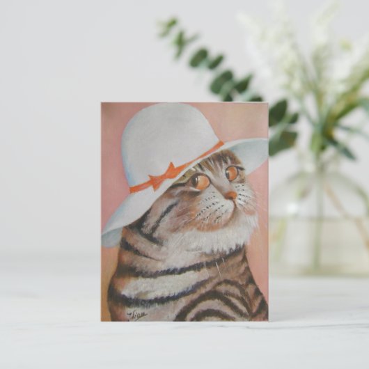 傲慢な猫 ポストカード (スタンド正面)