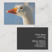 傲慢な白いガチョウ 名刺 (正面/裏面)